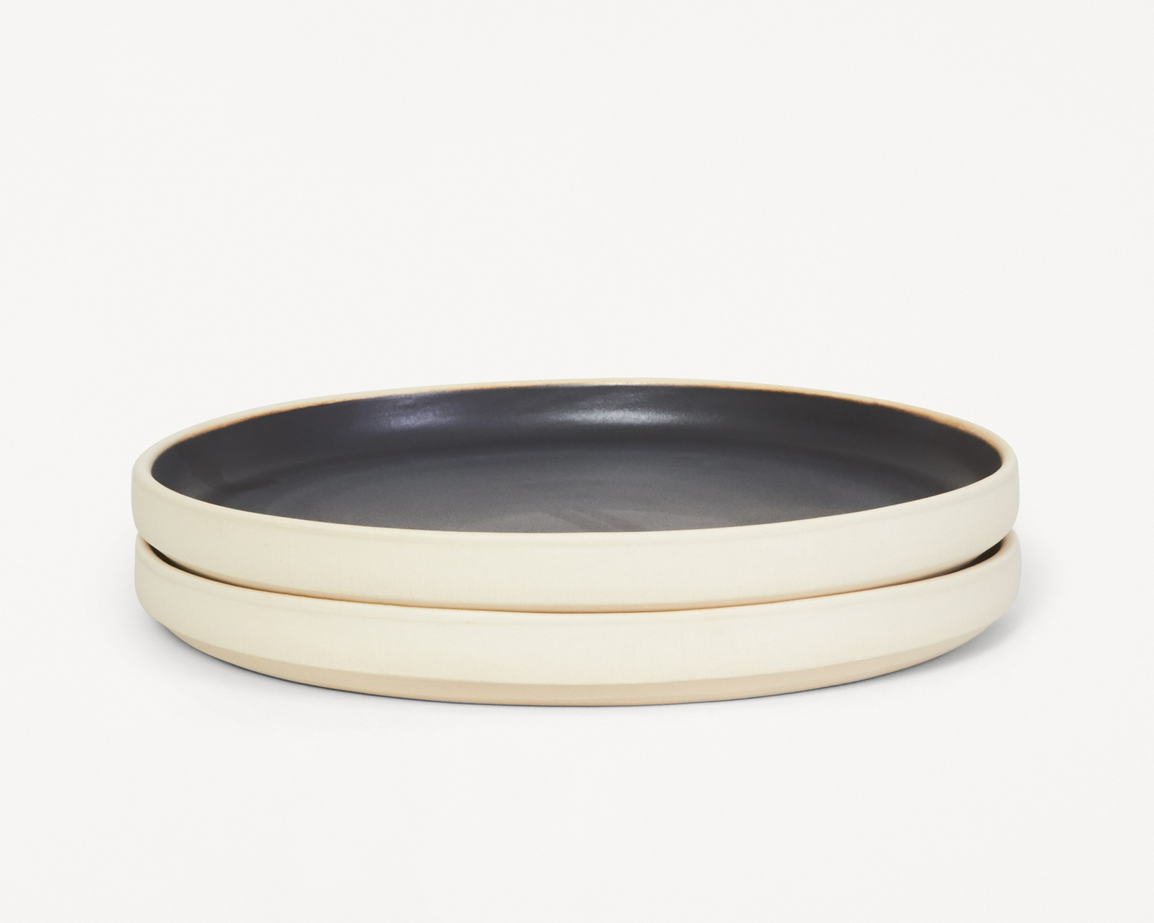 Frama Otto Plate Black Set of Two L