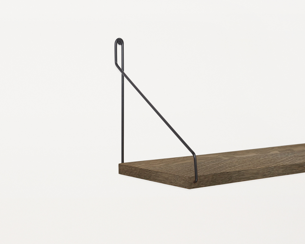 Frama Shelf Dark D20 W80 Black Brackets